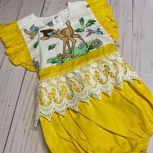Woodland romper 12-18month / deer one piece